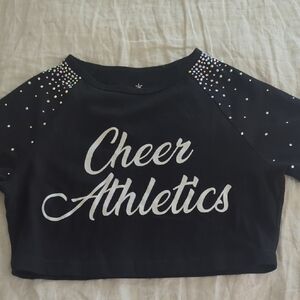 Cheer Athletics Rebel Black Crop Top